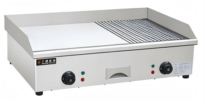 Grooved-Plate Griddle